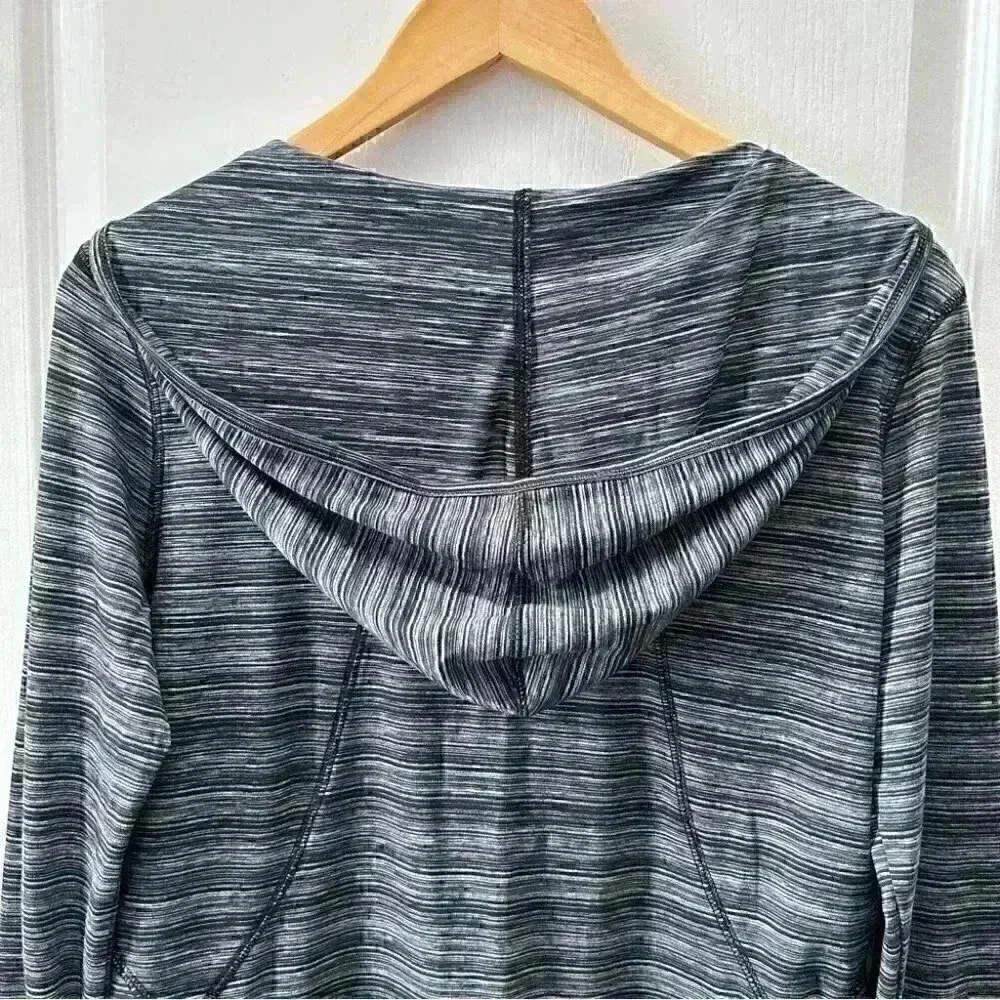 Champion Active Gym Hoodie Pullover Workout Top Athletic Black Grey SpaceDye XS - Picture 10 of 16